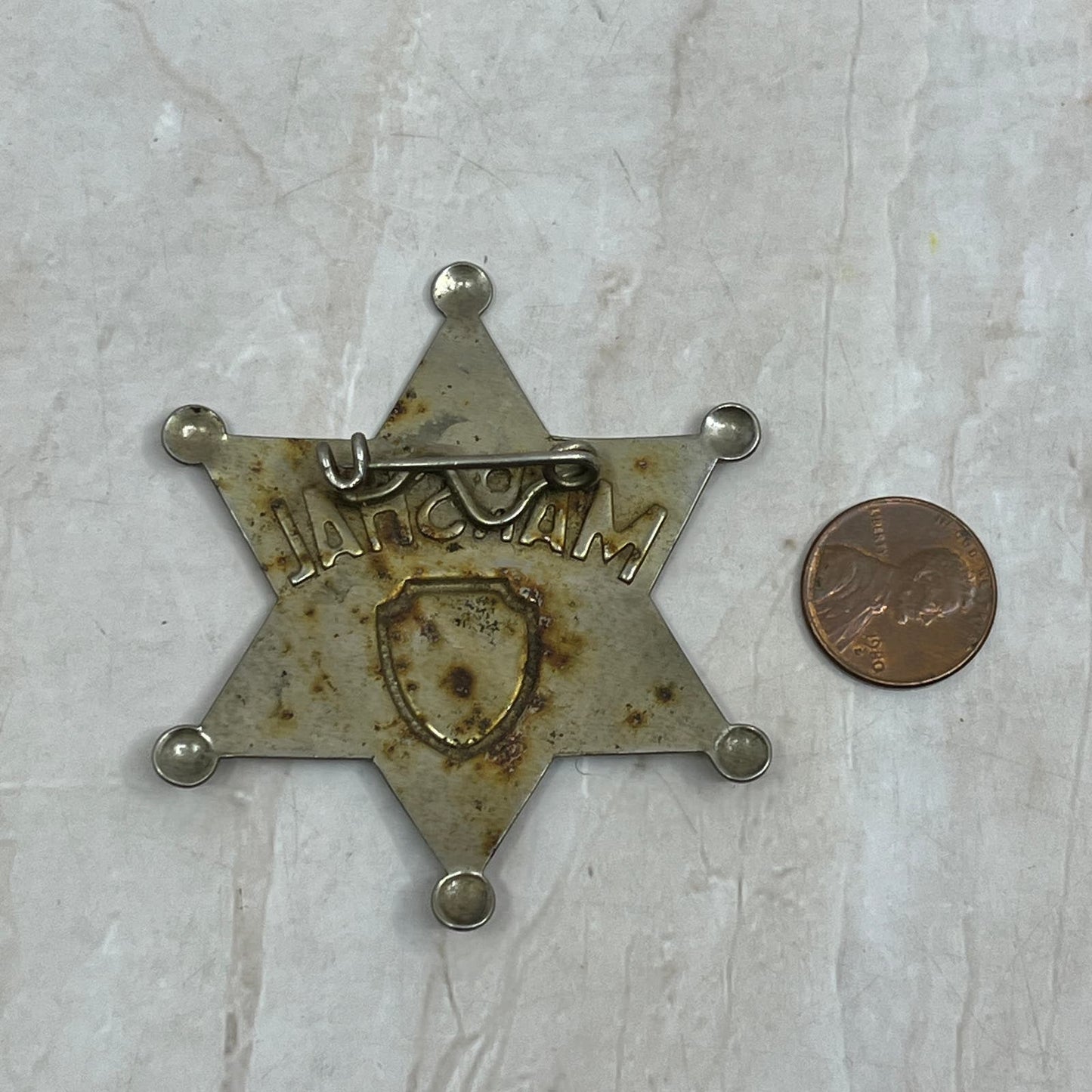 Vintage Tin Toy US Marshal Badge SB3