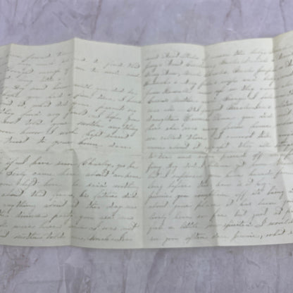 1858 Handwritten Letter Monroe NY to Jennie A. Zabriskie Hackensack NJ TJ5-E2
