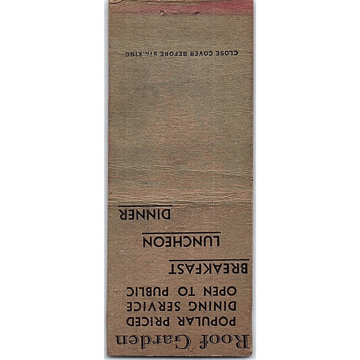 Elks Club Springfield IL Vintage Matchbook Cover SC7-Y11
