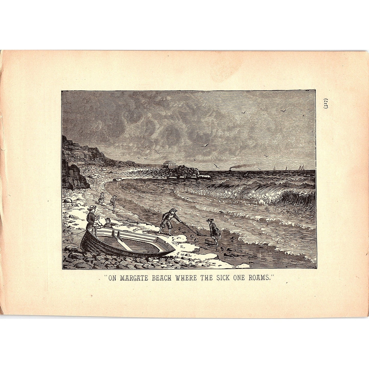 The Mermaid of Margate - Thomas Hood 2 Pages 1884 Poem TA5-CJ-6