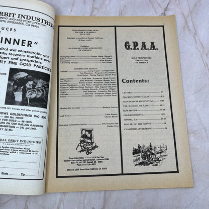1978 July - Gold Prospecting News Magazine - Treasure Hunting Prospecting M11