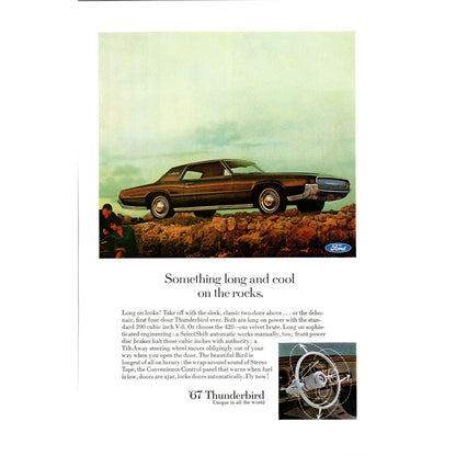 1967 Ford Thunderbird Automobile Car - Vintage Magazine Ad D20