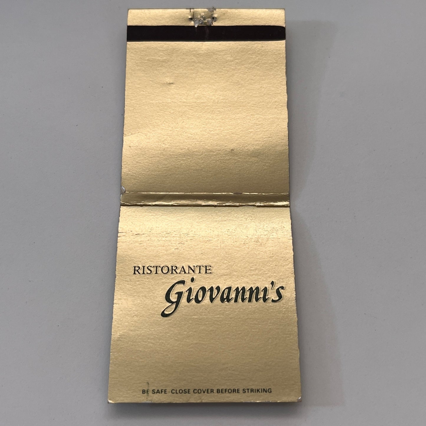Ristorante Giovanni's Beachwood Ohio Vintage Matchbook Cover TB8-MB-14