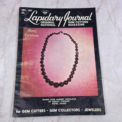 Boise Idaho Star Garnet Necklace Dudley Stewart - Lapidary Journal Dec 1967 M26