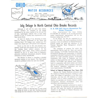 1969 July Ohio Water Resources Newsletter James A. Rhodes D23