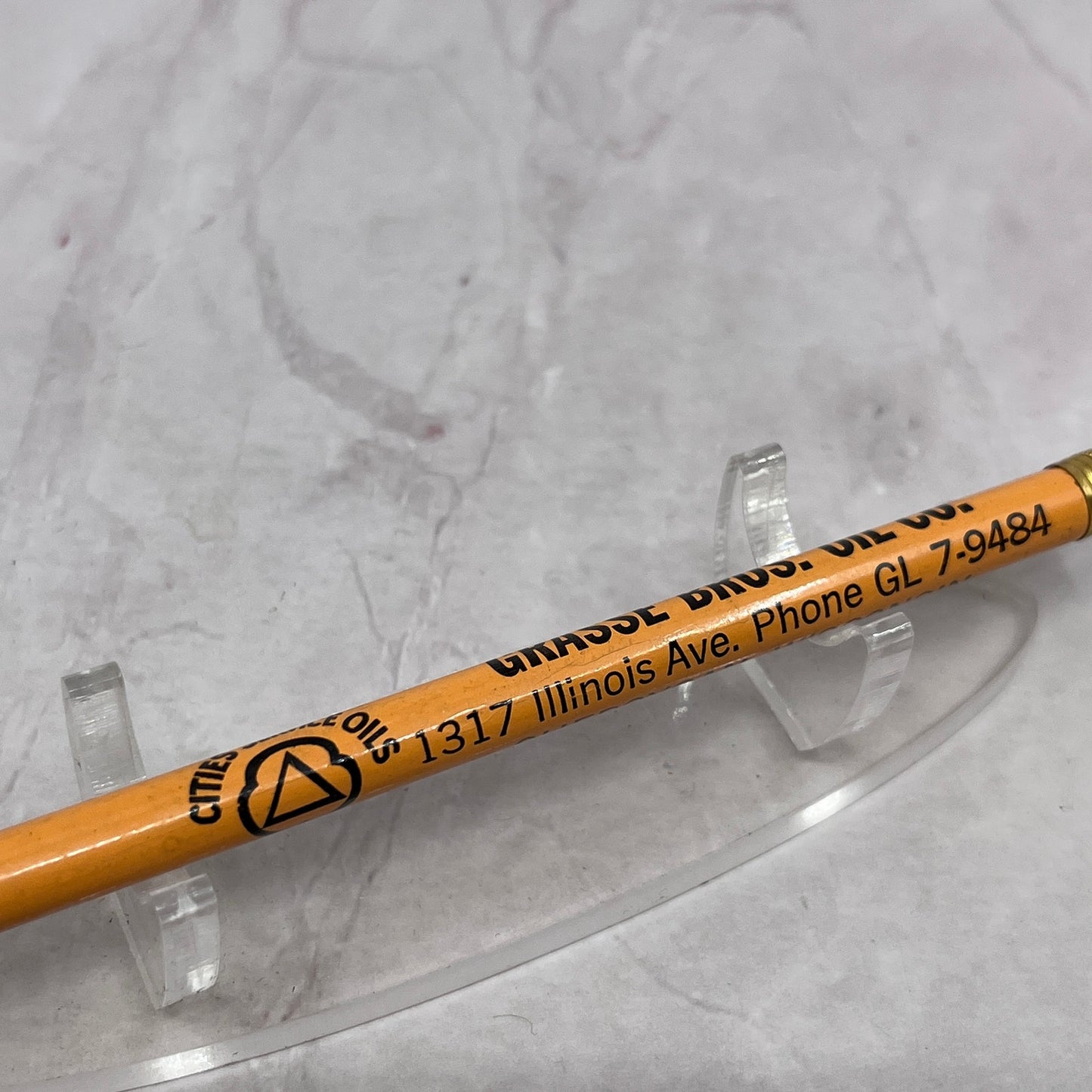Vintage Grasse Bros Oil Co Sheboygan WI Advertising Pencil TC5-PN1