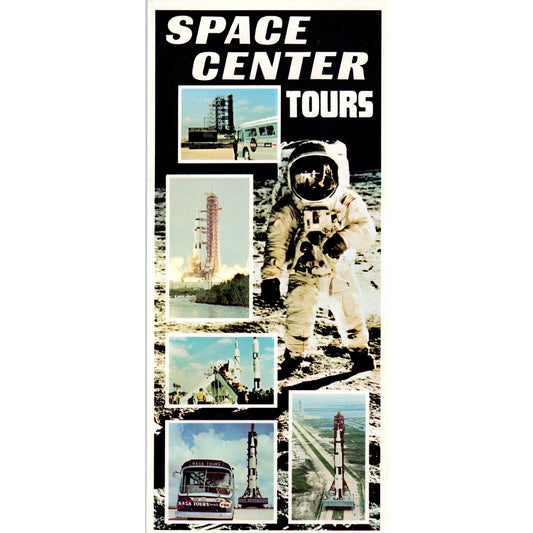 c1970 TWA Greyhound John F. Kennedy Space Center Tours Leaflet Card AF7-E2