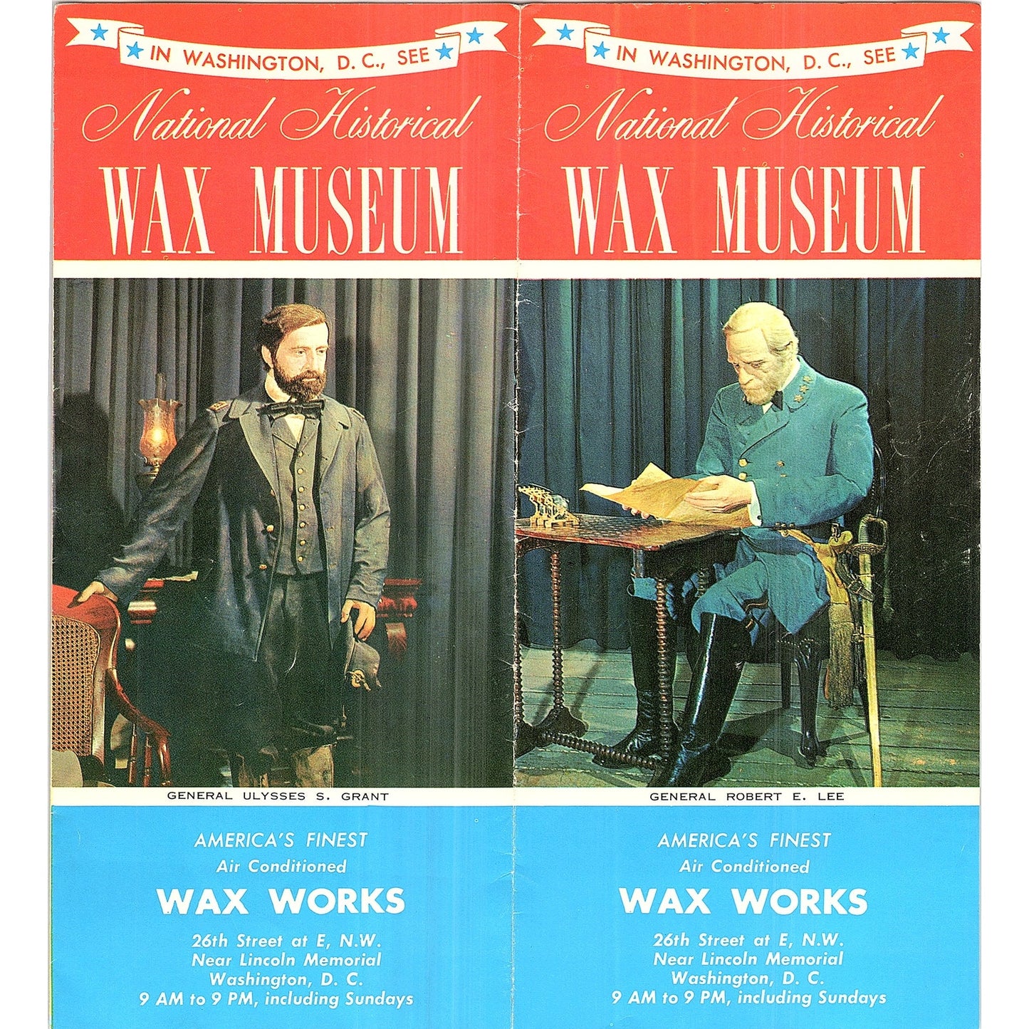 National Historical Wax Museum Wax Works Washington DC Travel Brochure TH2-TB5