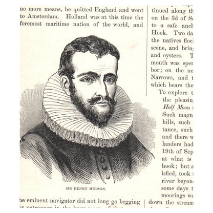 The Mayflower at Sea 1911 Engraving Print AF5-8