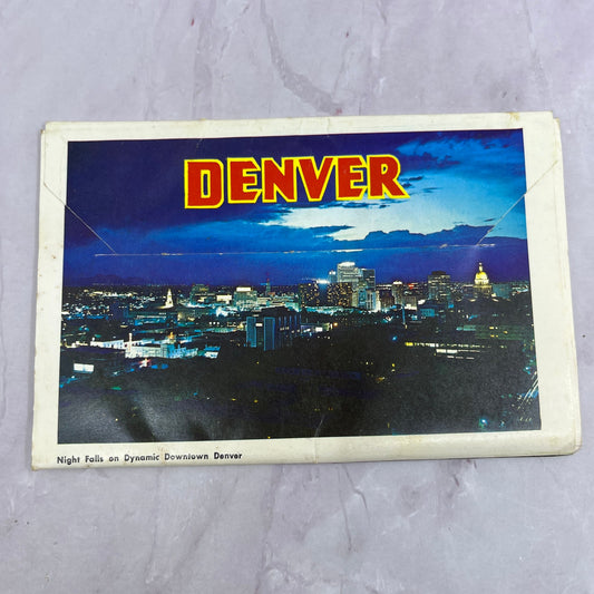 Vintage Denver CO Magnificent Mile High City Souvenir Folder TH2-MI1