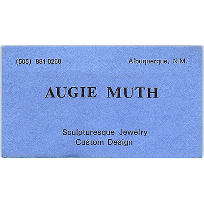 Sculptureque Jewlry Custom Design Augie Muth Houston  Business Card SB4-B10