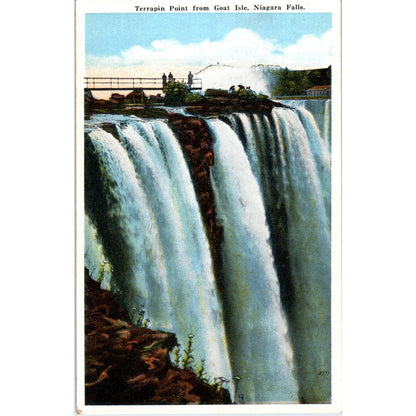 Terrapin Point Goat Isle Niagara Falls Vintage Original Postcard PC10