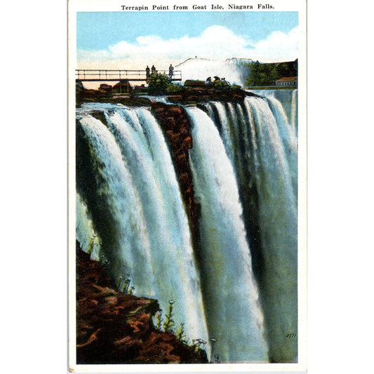 Terrapin Point Goat Isle Niagara Falls Vintage Original Postcard PC10