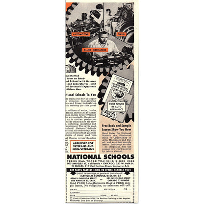 Government Jobs - Franklin Institute Rochester NY 1955 Ad AG1-7