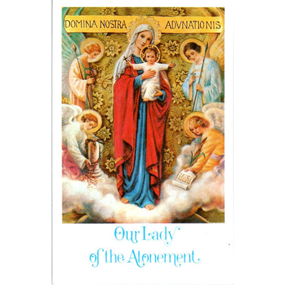 Our Lady of the Atonement Francis Cardinal Spellman Vintage Prayer Card TH2-PC1