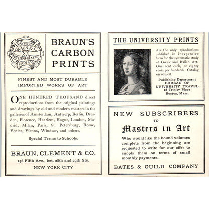 1906 Carl Faelten Pianoforte School Boston Victorian Ad AE9-MA2