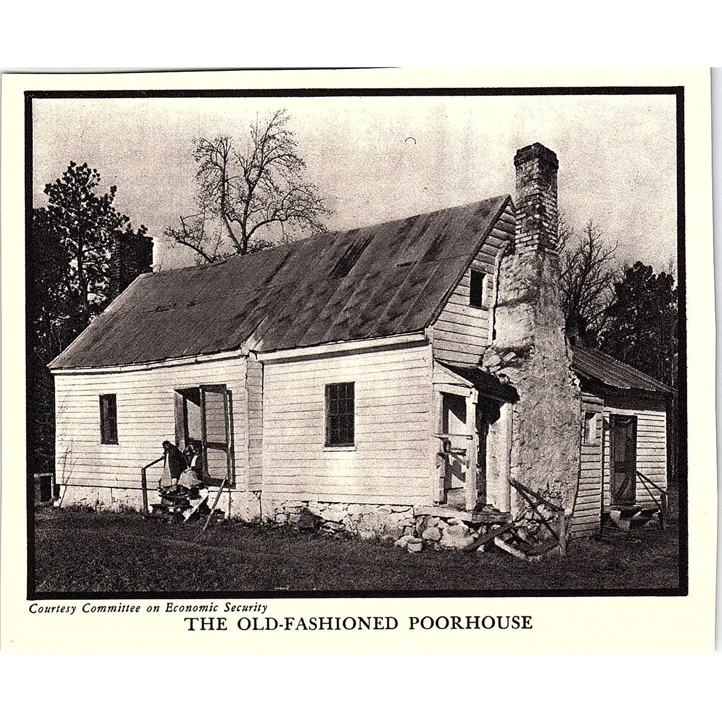 Photo of the Old Fashioned Poorhouse in Richmond 1935 AG3-2