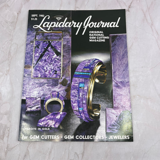 Charoite in Gold - Lapidary Journal Magazine - Sep 1983 M24