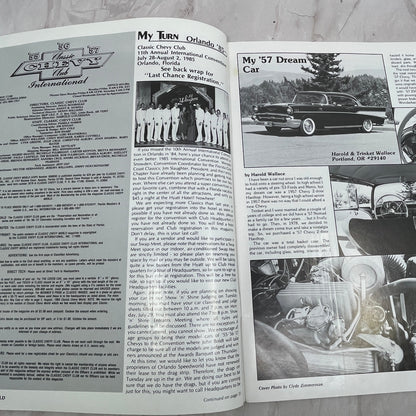 Black Sport Coupe - '55, '56, '57 Classic Chevy World Magazine - Jul 1985 M30