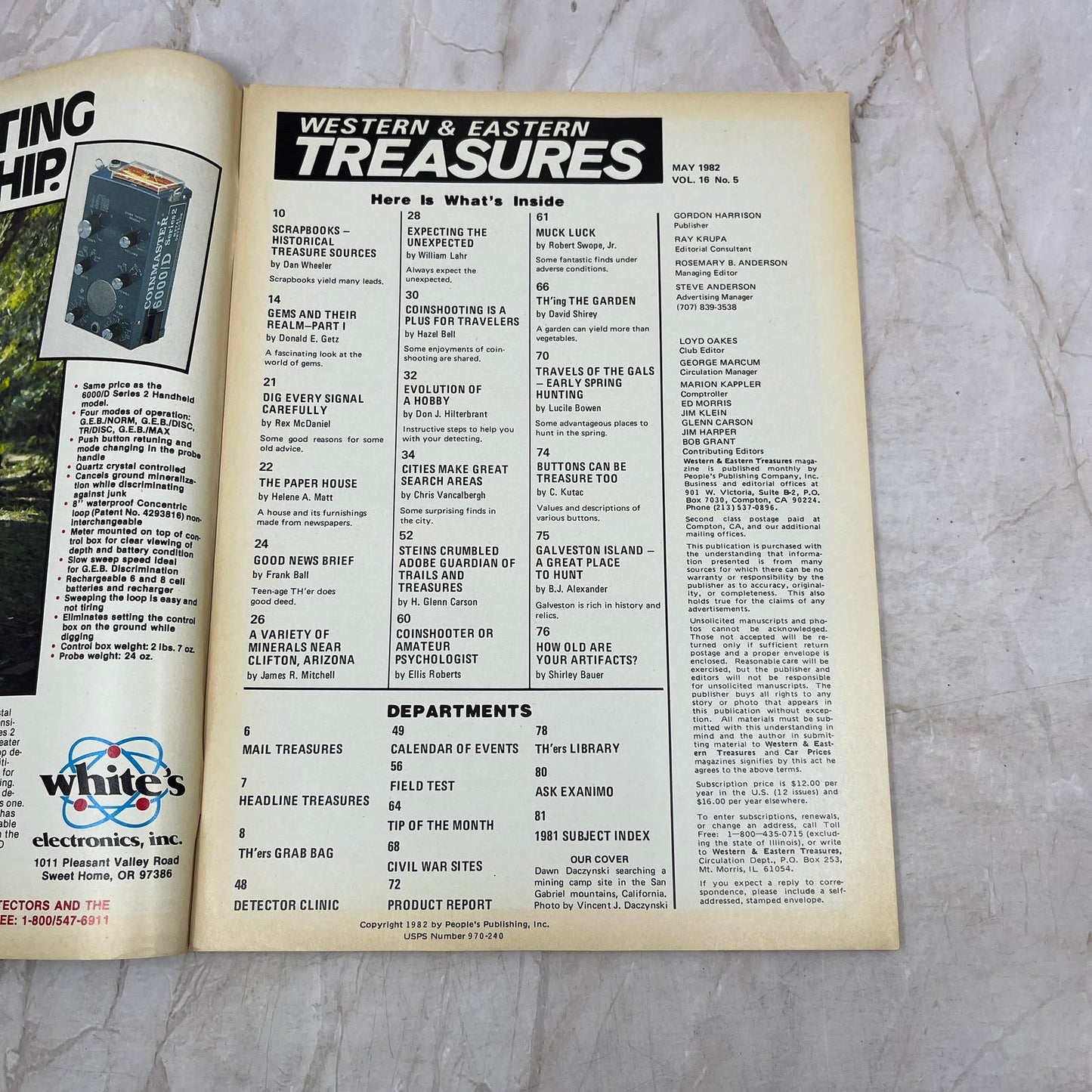 1982 May - Western & Eastern Treasures Magazine - Treasure Hunting Gold M13