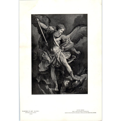 The Archangel Michael - Guido Reni c1905 Art Print D14