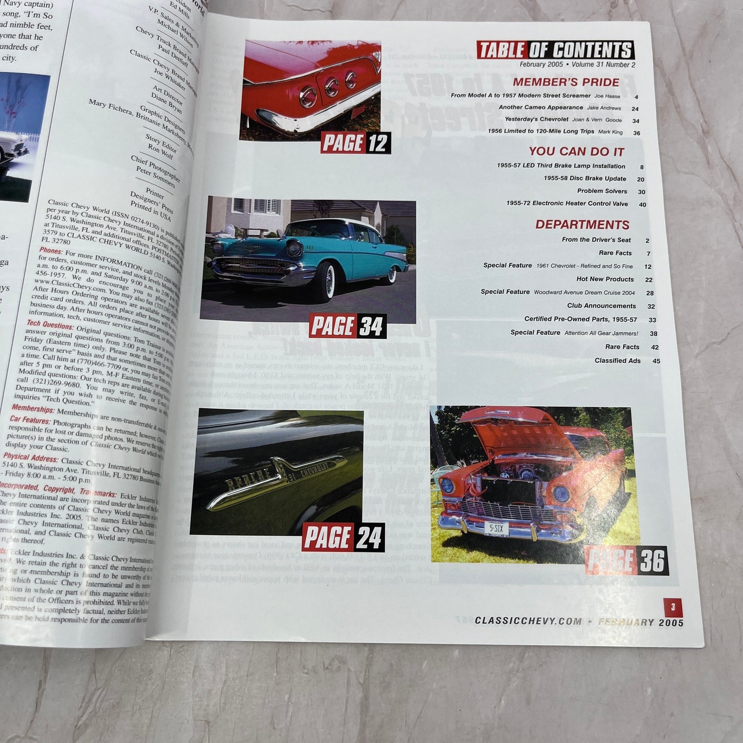 57 Street Screamer - Classic Chevy World Magazine - Feb 2005 M29