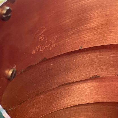 Original Frank Stone Art Hanging Light Fixture Copper Brutalist MCM Signed