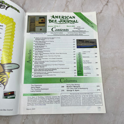 2009 March American Bee Journal Magazine Bees Beekeeping Honey M8