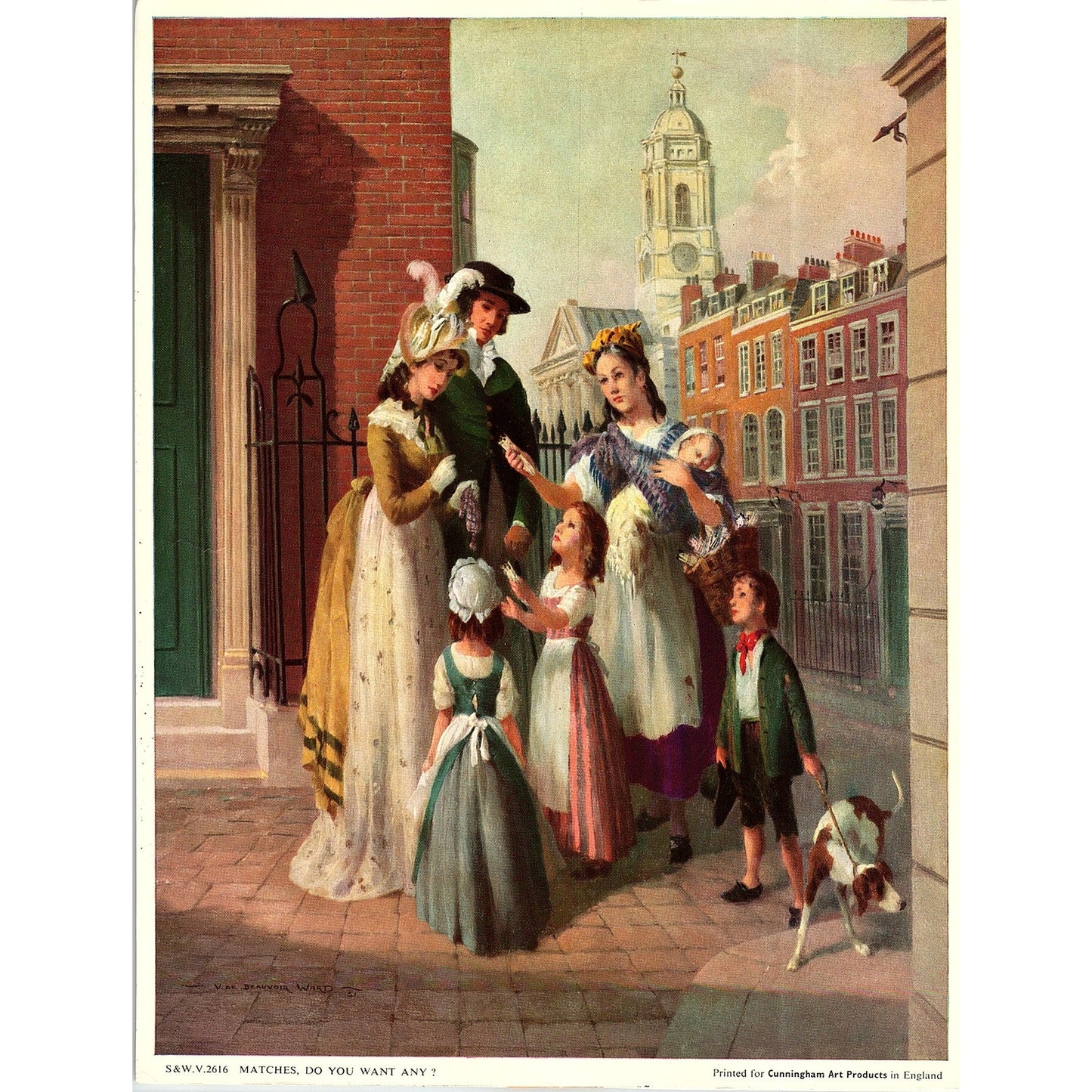 Vernon Ward - Matches, Do You Want Any? Vintage Art Print 7x9 V12