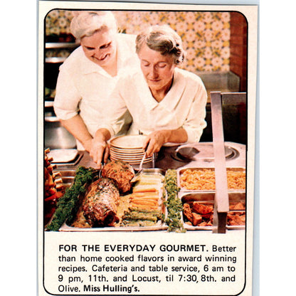 Mrs. Hulling's Cafeteria St. Louis 1971 Magazine Ad AD8-H4