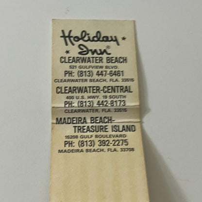 Holiday Inn Clearwater Beach FL Holidex Vintage Matchbook TB6-MB2-11