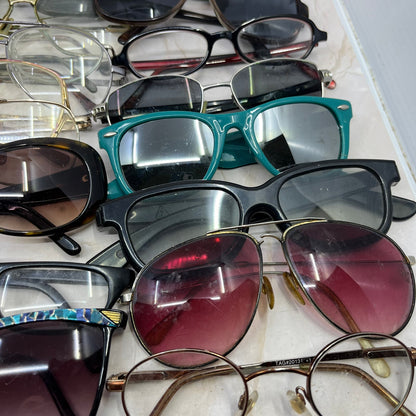HUGE Lot of Vintage Eyeglasses Sunglasses Frames For Parts or Repair TE9