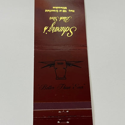 Schwarz's Black Steer Milwaukee WI Vintage Matchbook Cover TB6-MB1-14