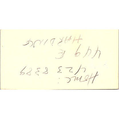 Owen Gallogly United Teacher Los Angeles Vintage Business Card SC9-B13