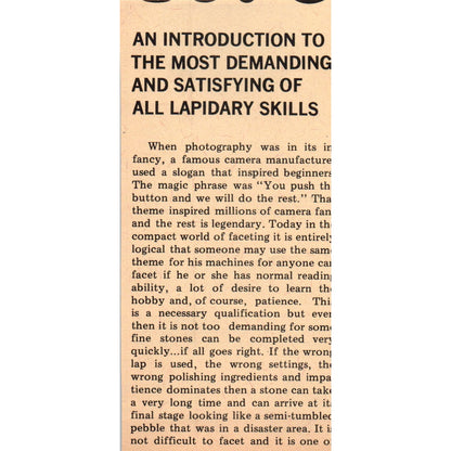Five M Gems Costa Mesa California 1971 Magazine Ad AD8-R9