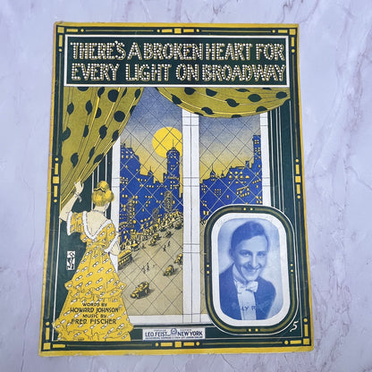 There's a Broken Heart For Every Light on Broadway Roder 1915 Sheet Music V15