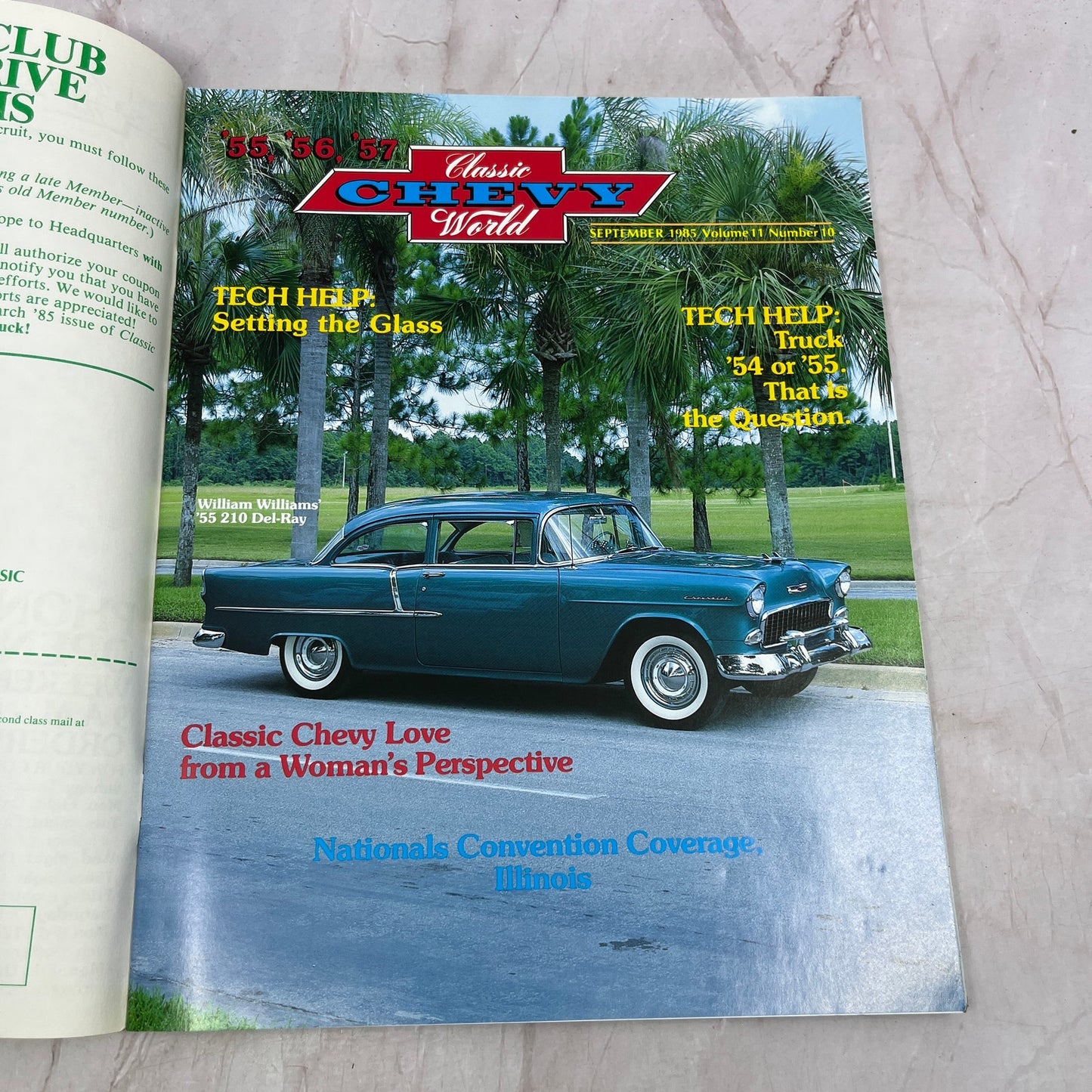 Setting the Glass - '55, '56, '57 Classic Chevy World Magazine - Sep 1985 M31