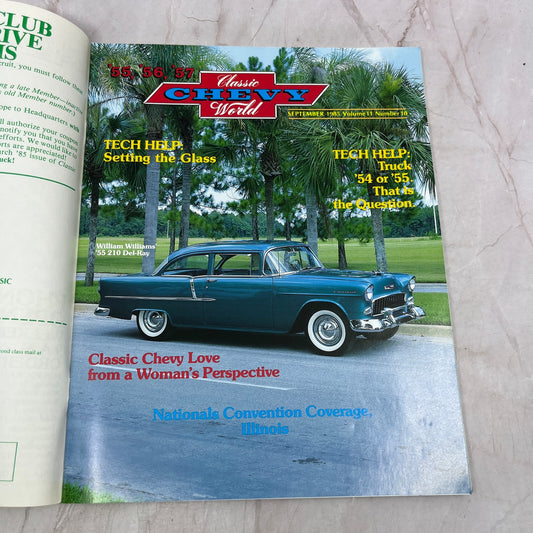 Setting the Glass - '55, '56, '57 Classic Chevy World Magazine - Sep 1985 M31