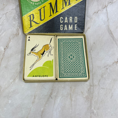 Vintage Whitman Publishing Rummy Card Game w/ Animal Cards TI9