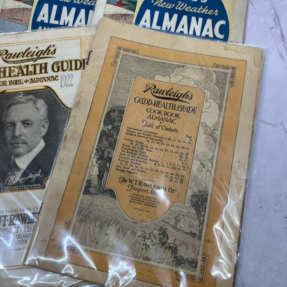 Lot of 7 Antique Almanacs Rawleighs, Dr. Miles TK3