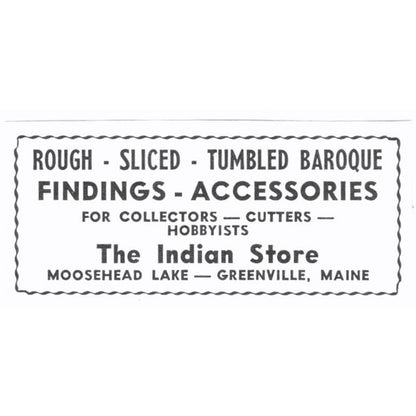 The Indian Store Moosehead Lake Greenville Maine 1972 Ad AF8-S3
