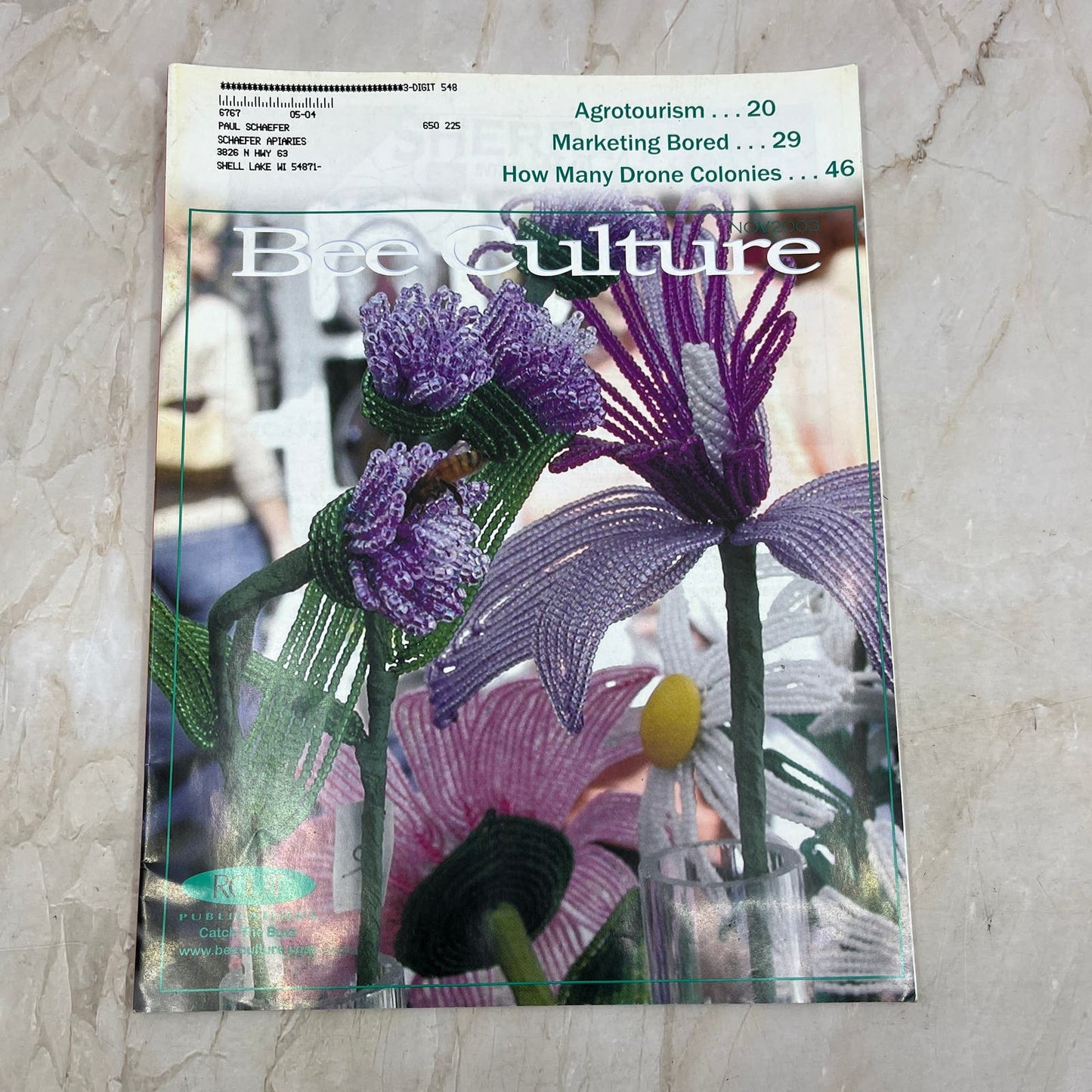 2003 Nov - Bee Culture Magazine - Bees Beekeeping Honey M9