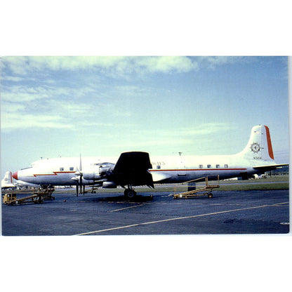 Overseas National Airlines Douglas DC-7 Vintage Postcard TG8-PC