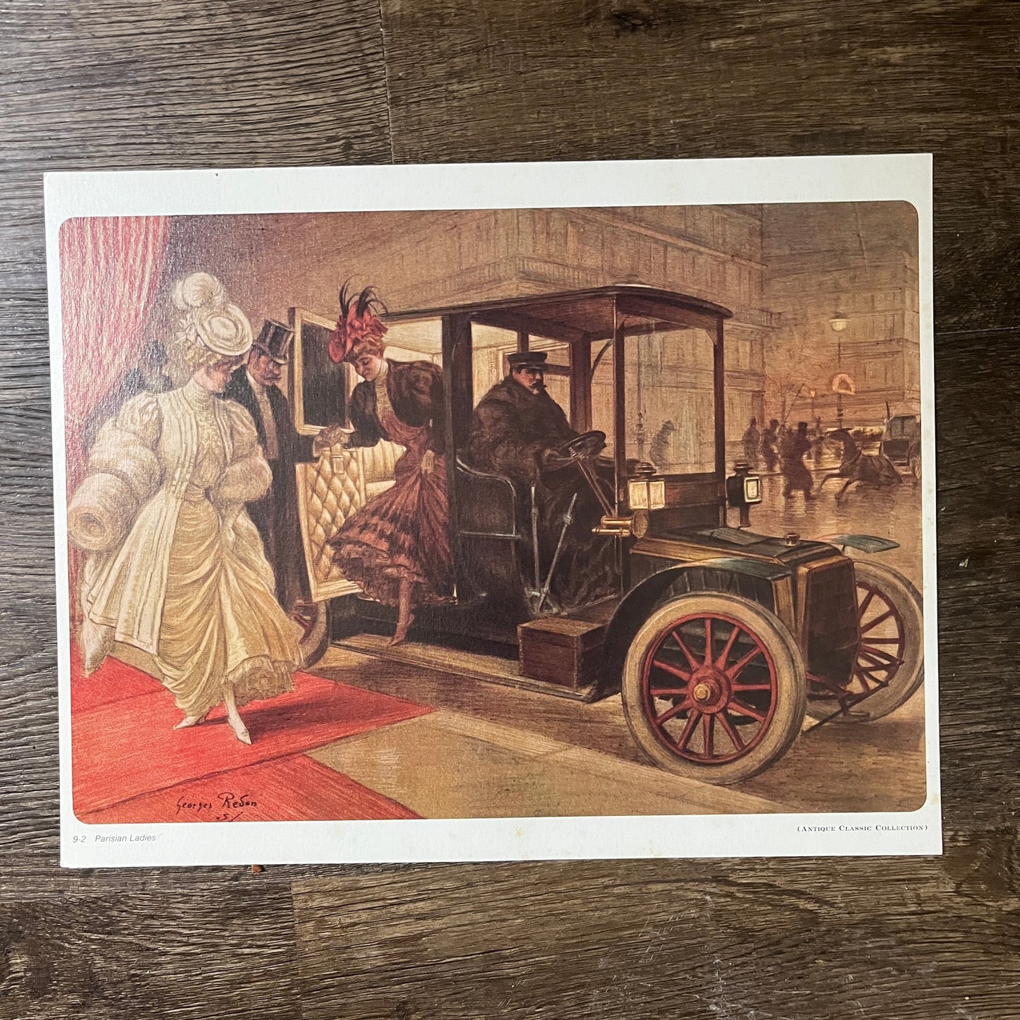 Parisian Ladies by Georges Redon Vintage Art Print Lithograph 10x12 V9