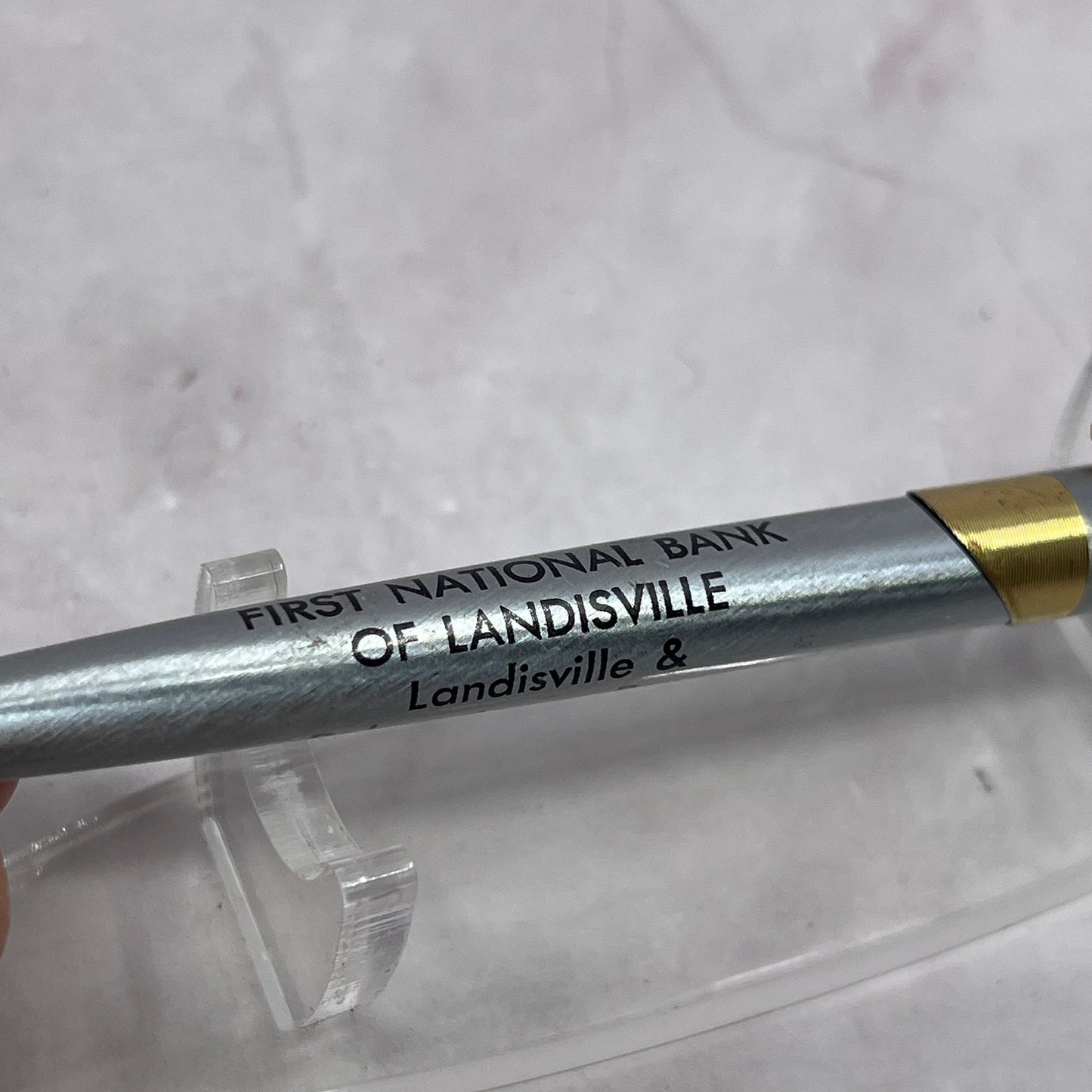 First National Bank of Landisville & Rohrerstown PA Vtg Advertising Pen TC5-PP2
