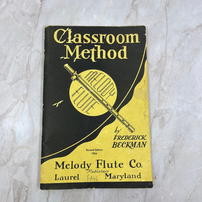 1952 Classroom Method for the Melody Flute Frederick Beckman TF5-L2