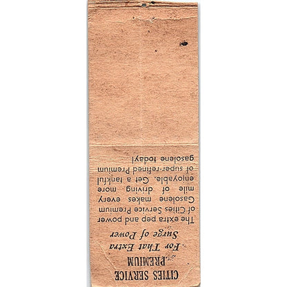 General Trucking Owen & Withee WI Cities Service Vintage Matchbook Cover SC7-Y9