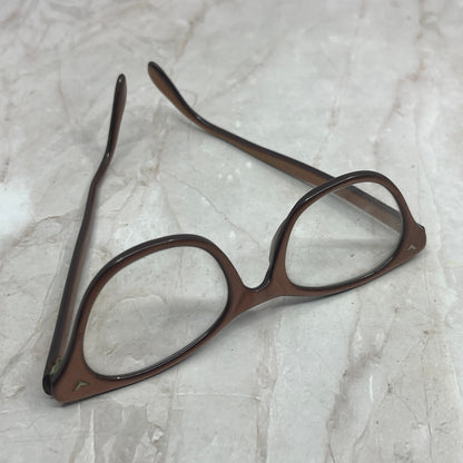 Vtg 1950's Pink Metallic Acrylic Cat Eye Sunglasses Eyeglasses Frames TG7-G5-2