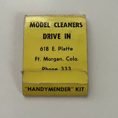 Model Cleaners Drive In Ft. Morgan CO Vintage Travel Sewing Kit TB7-XSM