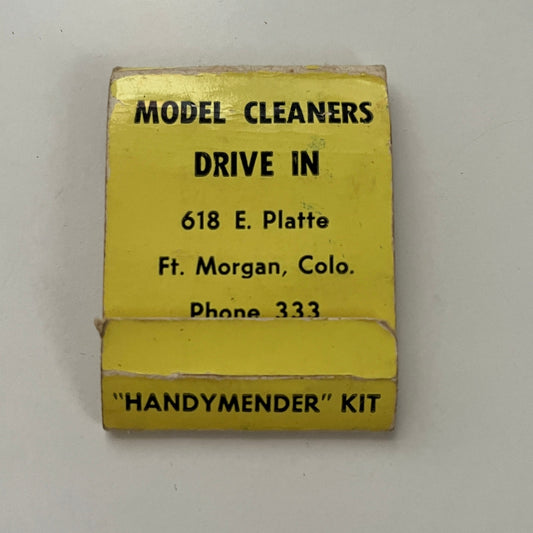 Model Cleaners Drive In Ft. Morgan CO Vintage Travel Sewing Kit TB7-XSM